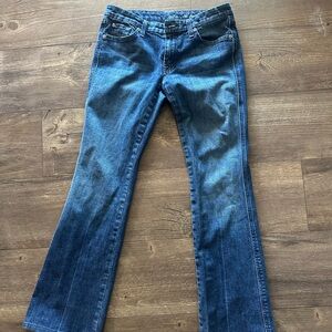 7 For All Mankind Dark Blue Flare Jeans